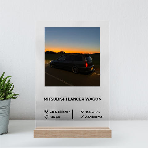 Normaal (30x20cm meest gekozen) / Houten standaard ( € 4,95)