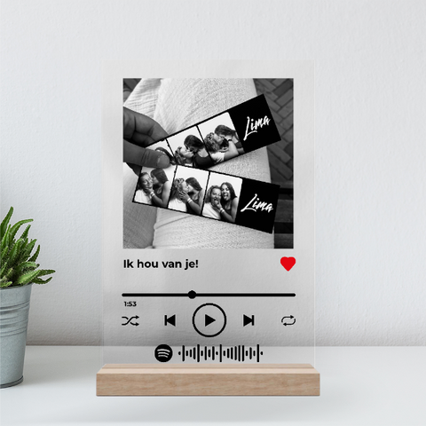 Klein S (13x20cm meest gekozen) / Houten-standaard