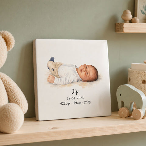 Geburtsfliesen 10x10 cm – personalisiert