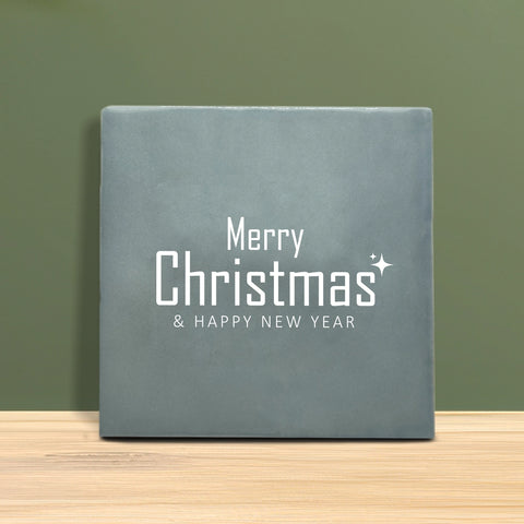 Tegeltje met Tekst - Merry Christmas.