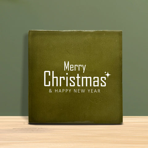 Tegeltje met Tekst - Merry Christmas.