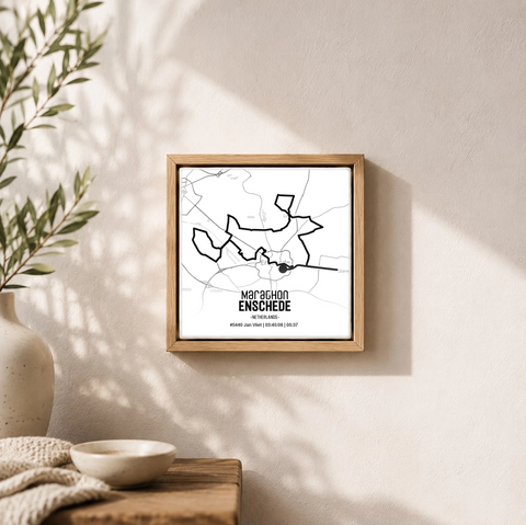 Personalisierte Stadtplan auf Fliesen 10x10 cm