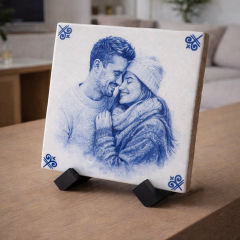 Tegeltjes Standaard Kunststof-houder zwart