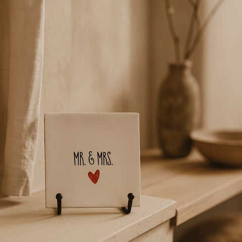 Zwart metalen tegelhouder