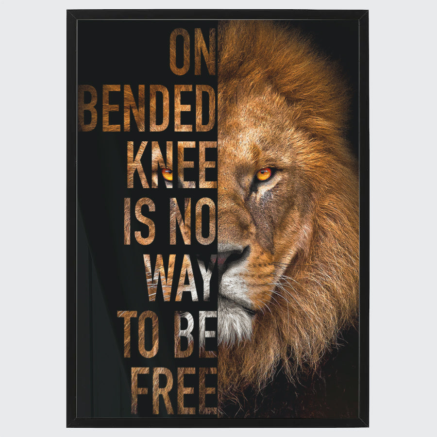 On Bended Knee Is No Way To Be Free met Lijst